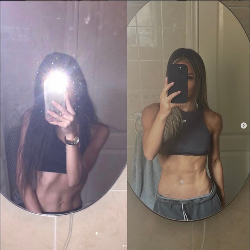 Client transformation — lean muscle gain