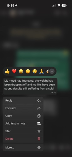Client testimonial screenshot