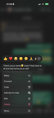 Client testimonial screenshot