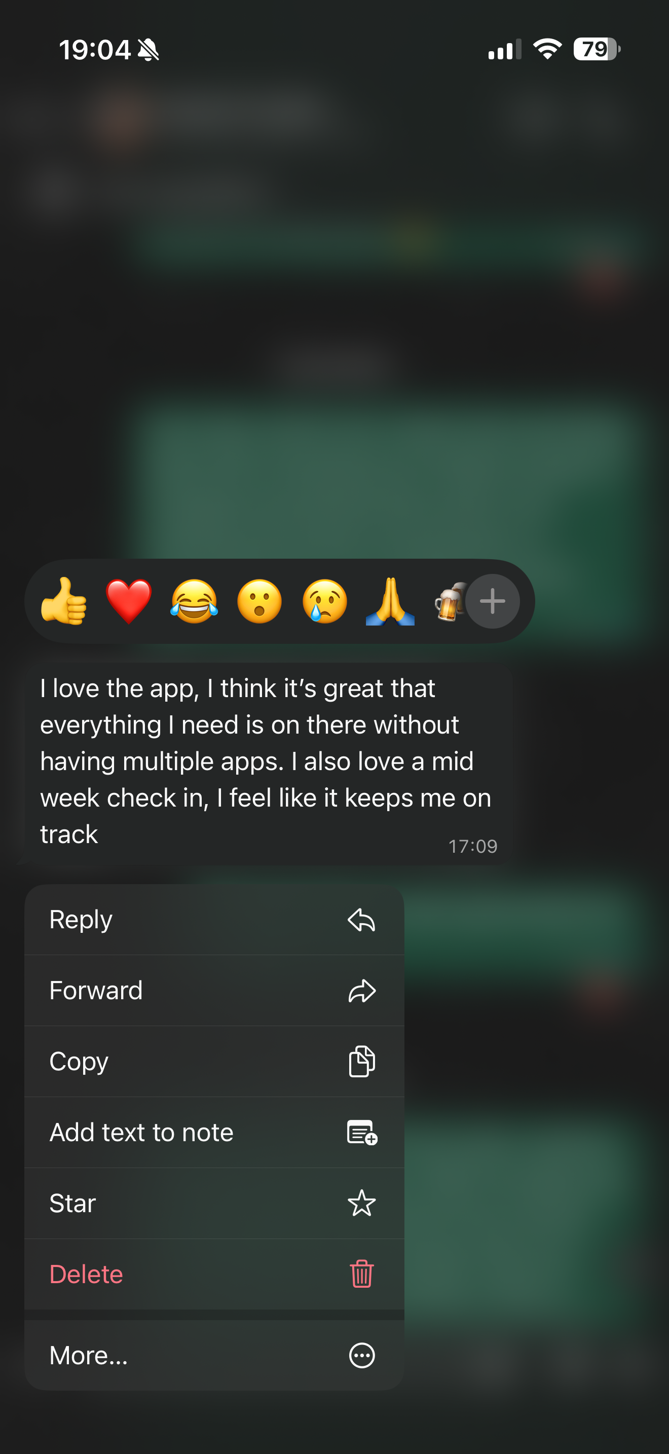 Client testimonial screenshot