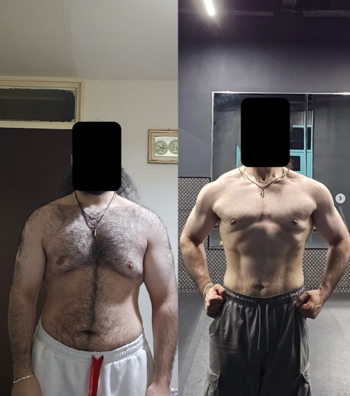 Abdullah before and after transformation